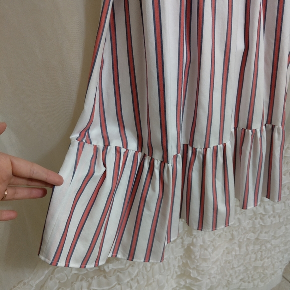 Draper James NWT Stripe Faux Wrap Tank Tie Dress - Picture 7 of 10